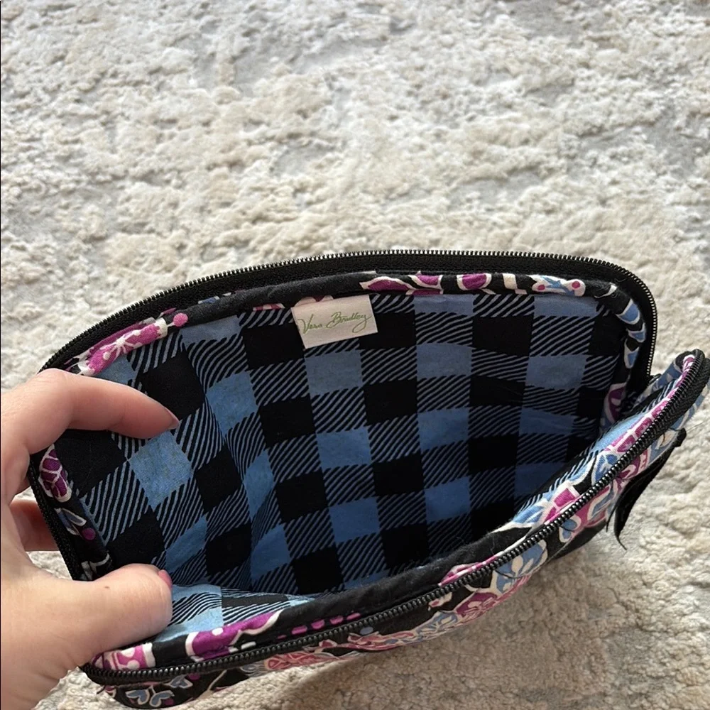 Vera Bradley Black and Pink Quilted Floral iPad Mini Sleeve